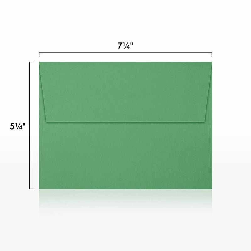 LUXPaper A7 Invitation Envelopes | Peel & Press | 5 1/4" x 7 1/4" | Holiday Green | 80lb. Text | 50 Qty - Image 3